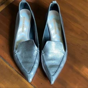 Nicholas Kirkwood Beya Pewter loafer size 39.5